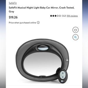 Safefit Musical Night Light Baby Car Mirror